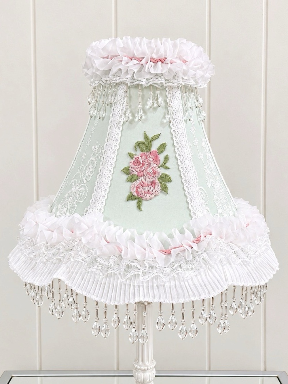 Victorian Style Lamp Shade - One Of A Kind Piece
